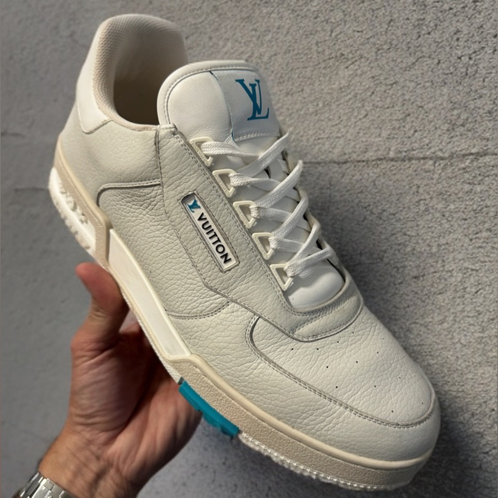 LOUIS VUITTON PARIS AUTHENTIC SNEAKER. 1 use Great cond. Shoelaces and dustbag!